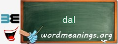 WordMeaning blackboard for dal